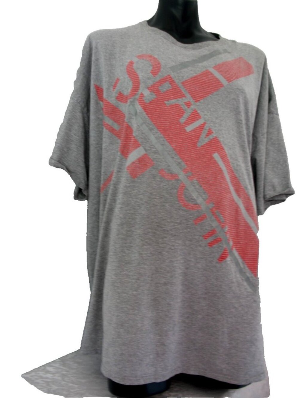VTG Sean John T Shirt Mens 5X Gray/Orange Graphic Print ShortSleeve Abstract Y2K